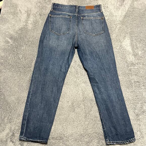 Madewell Jeans Womens 28 Mom High Rise Ankle Blue Denim Pants - Picture 4 of 11